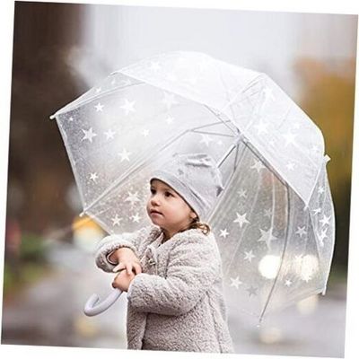 manufacturer Children transparent umbrella decorative rain umbrella for kids