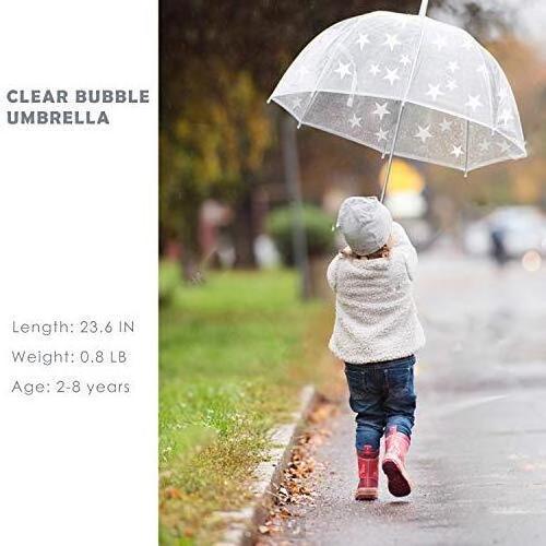 manufacturer Children transparent umbrella decorative rain umbrella for kids