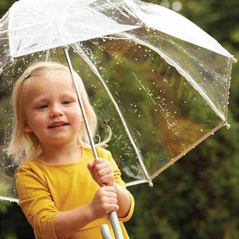 manufacturer Children transparent umbrella decorative rain umbrella for kids