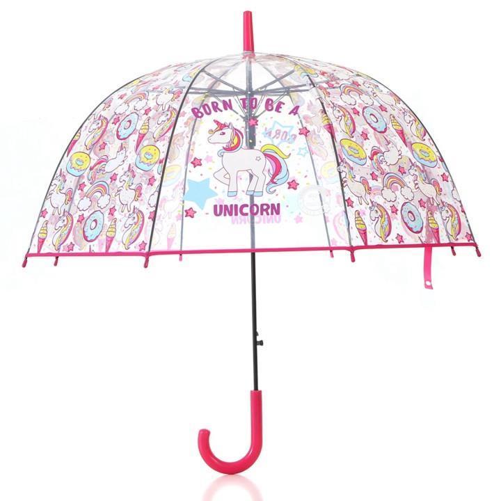 manufacturer Children transparent umbrella decorative rain umbrella for kids