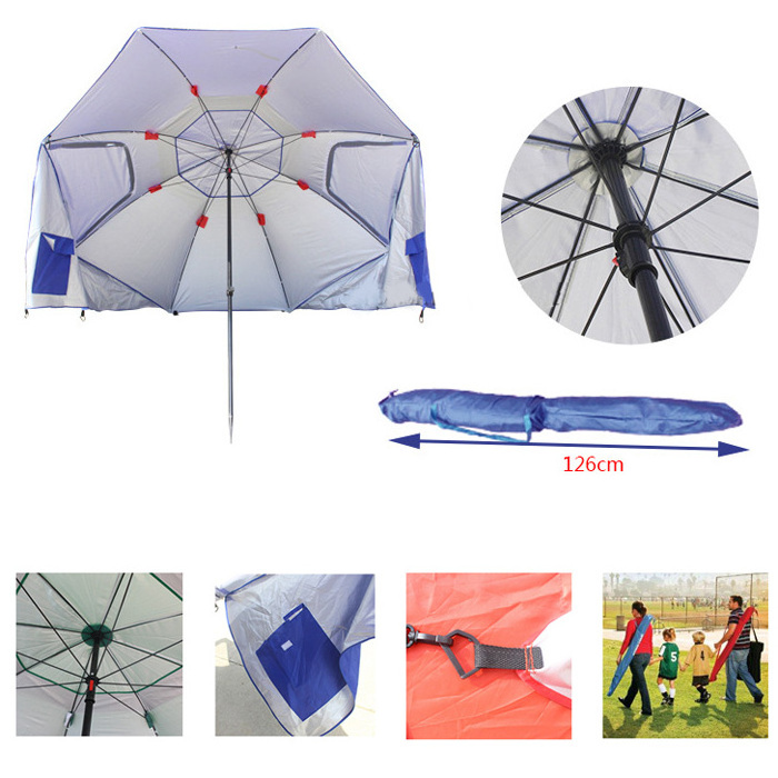 Super-Brella SPF 50+ Sun and Rain Canopy Umbrella for Beach and Sports Events