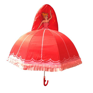 Customized Cartoon Princess Pattern Kid Child Straight Umbrella For Girl