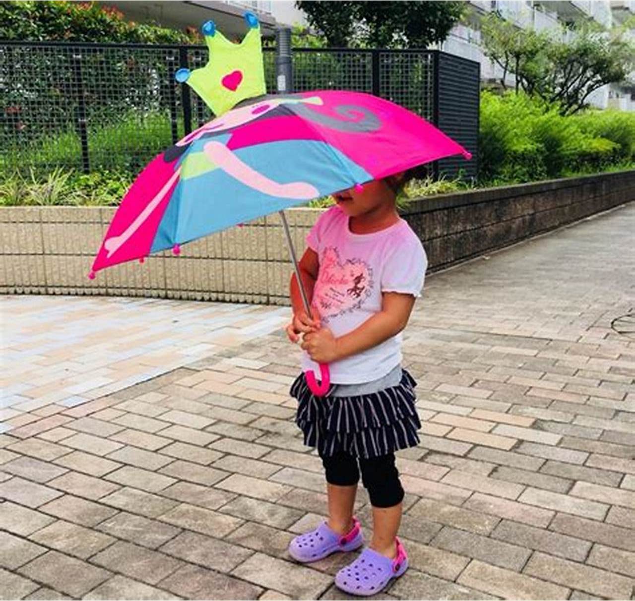 Customized Cartoon Princess Pattern Kid Child Straight Umbrella For Girl