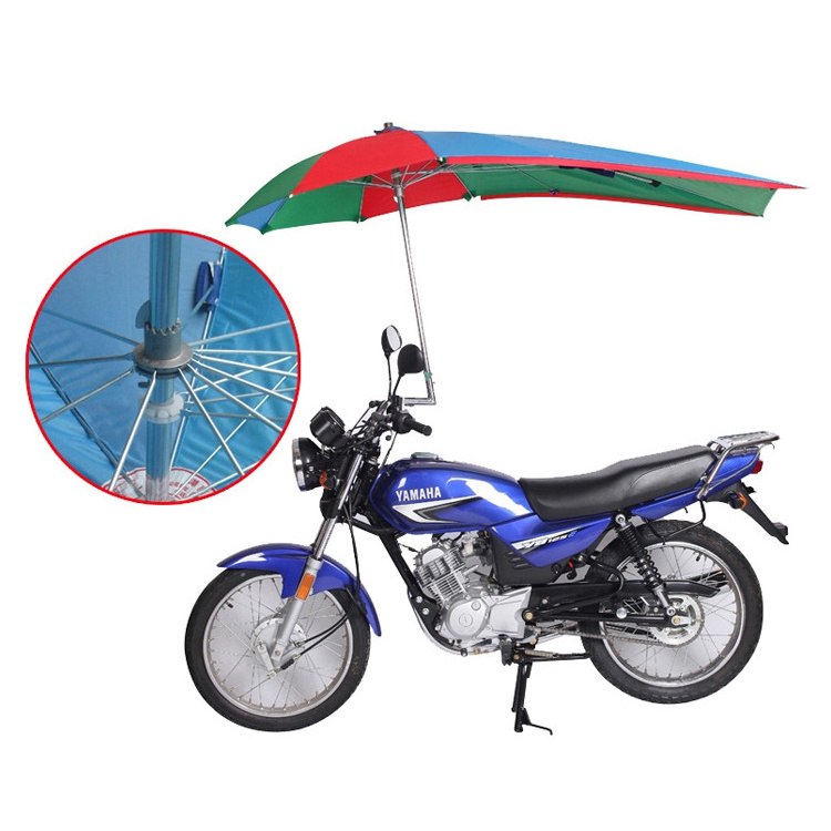 motorbike umbrella with steel frame motorcycle motor canopy roof sun visor shade tent