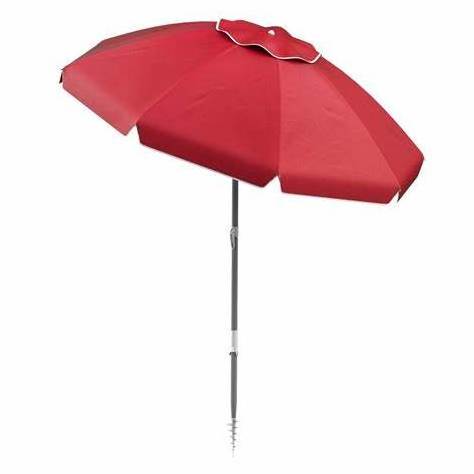 Minimally Designed Large Pink Sunshade Umbrella for Adults Manual Control Straight Style for Outdoor Beach for Giveaways