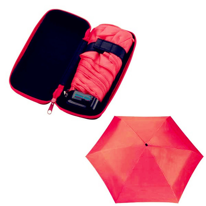 OEM manual open 5 folding pocket umbrella super mini strong custom candy colors