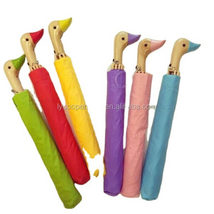 Wooden Duck Handle Umbrella