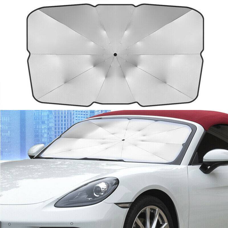 Windshield Sun Shade Foldable Car Front Window Sunshade for Most Sports Cars SUV Truck- Best Heat Shield Reflector Cover