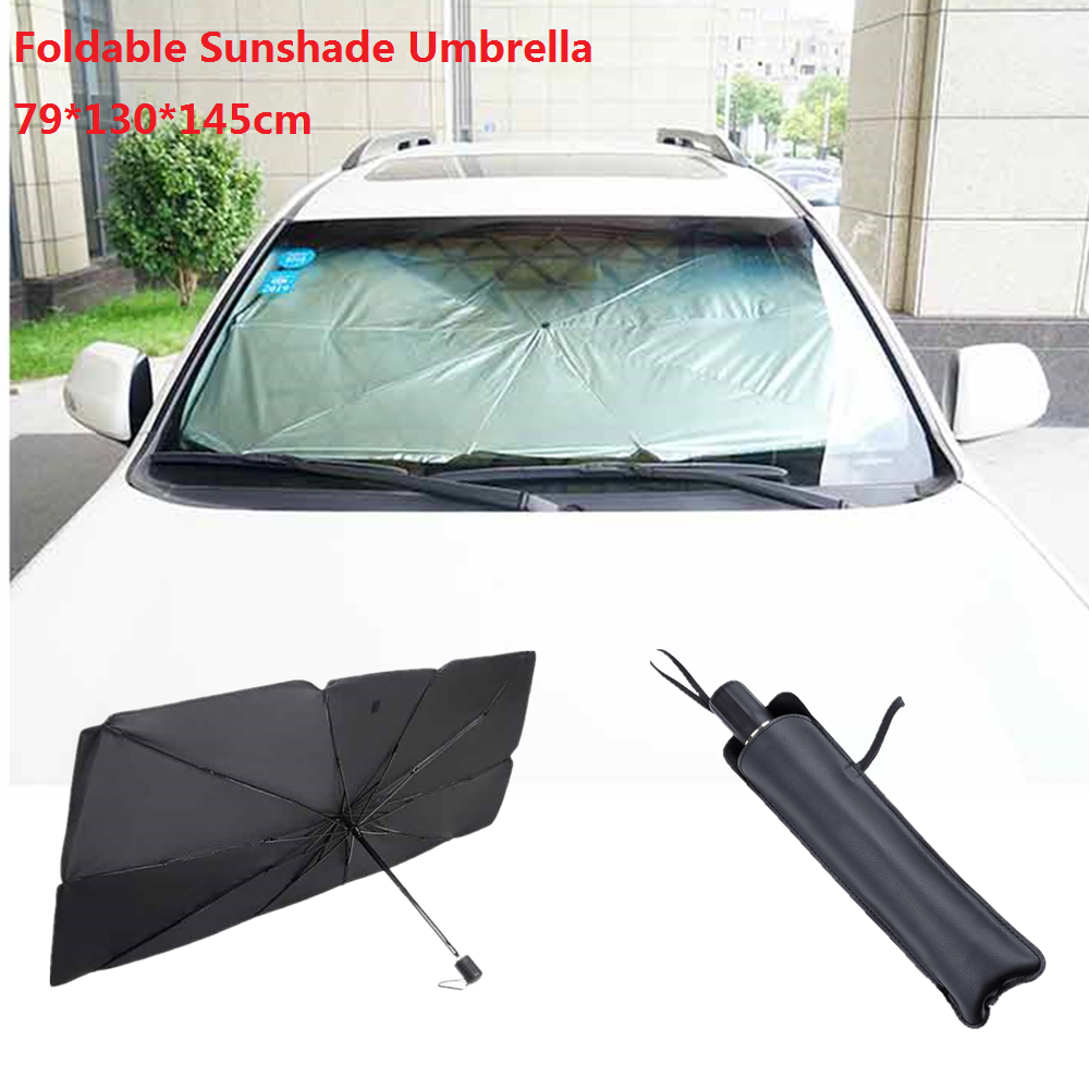 Windshield Sun Shade Foldable Car Front Window Sunshade for Most Sports Cars SUV Truck- Best Heat Shield Reflector Cover