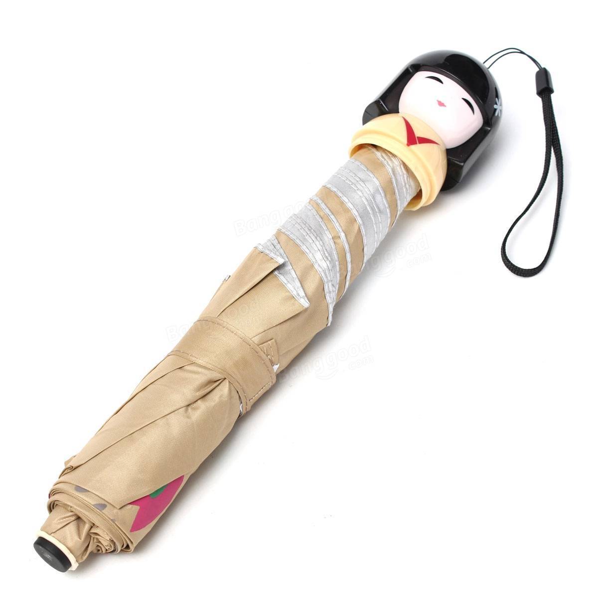 Creative Personalized Perfume Bottle umbrella Cute Japanese Girl kawai,doll umbrella