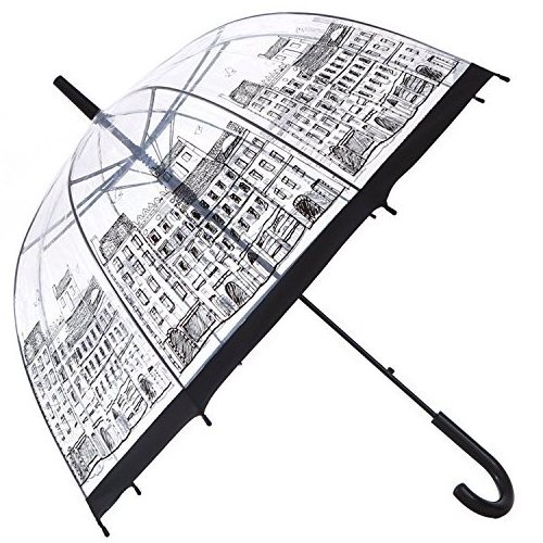 Wholesale sakura pattern transparent windproof rainproof sunshade umbrella cheap rain clear umbrella UV flower nice umbrella