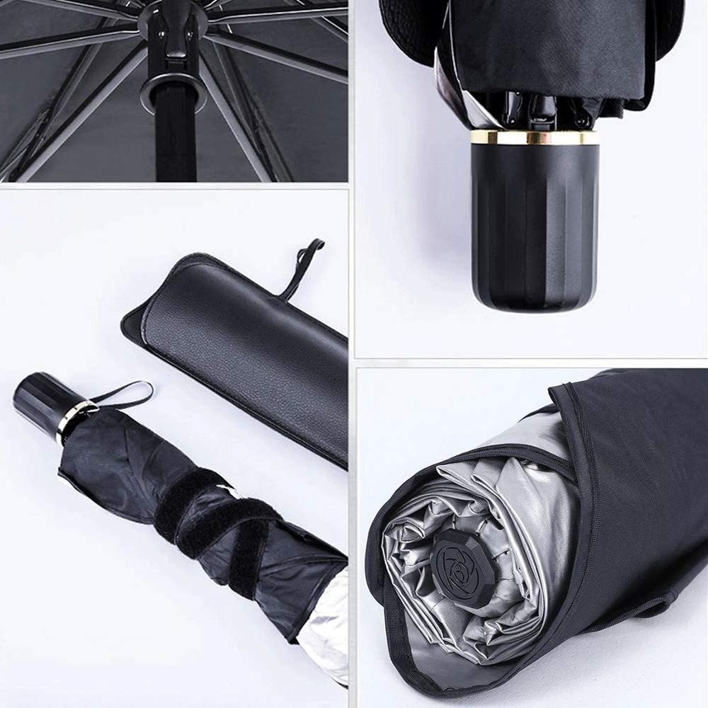 Automatic Folding Car Windshield Window Sun Shade Umbrella Minimalist Steel Travel TT Nylon Umbrella-type Sunshade for The Car