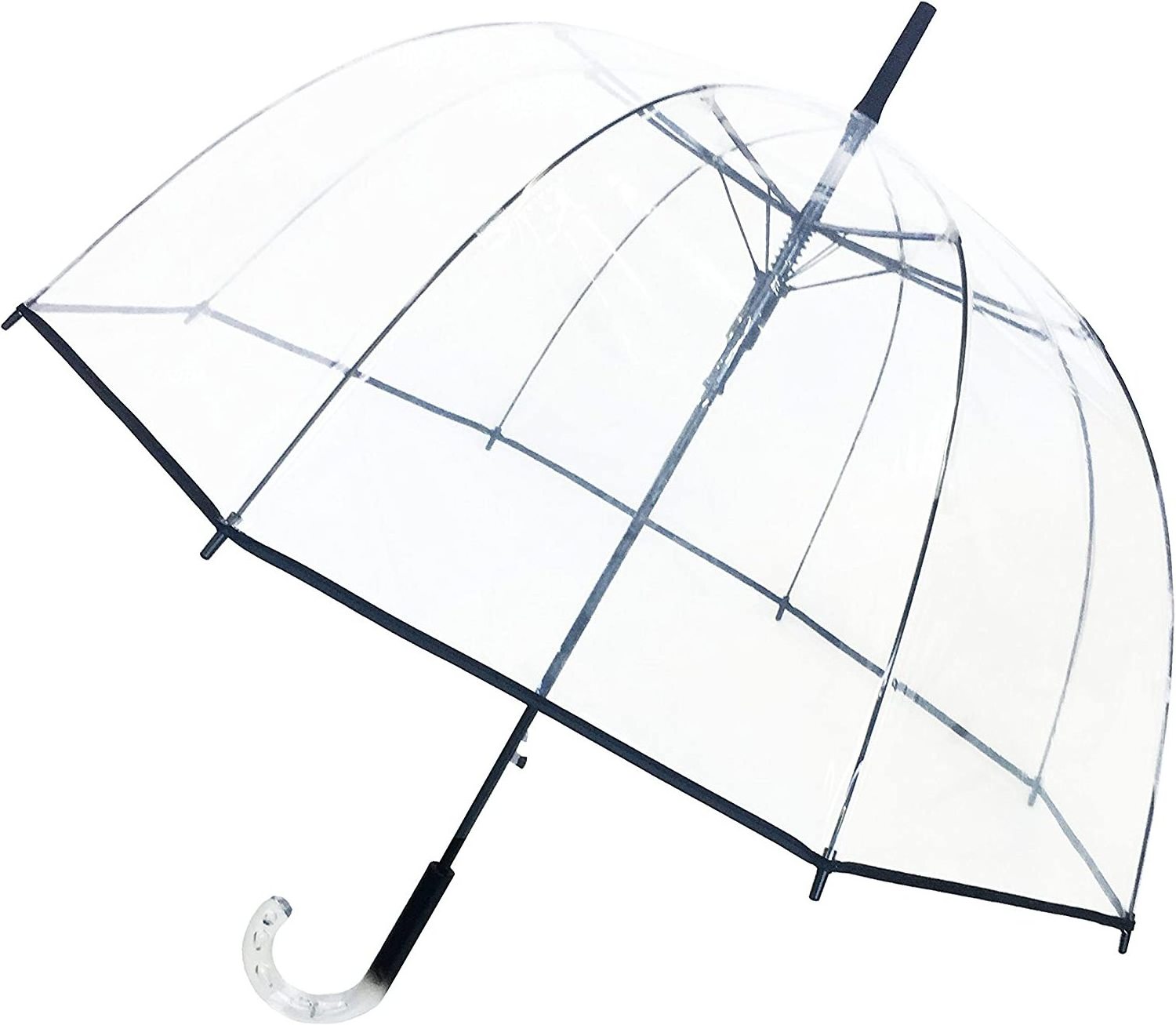 China Factory Wholesale Custom Promo Windproof Women's Rain Clear Bubble Transparent Umbrella