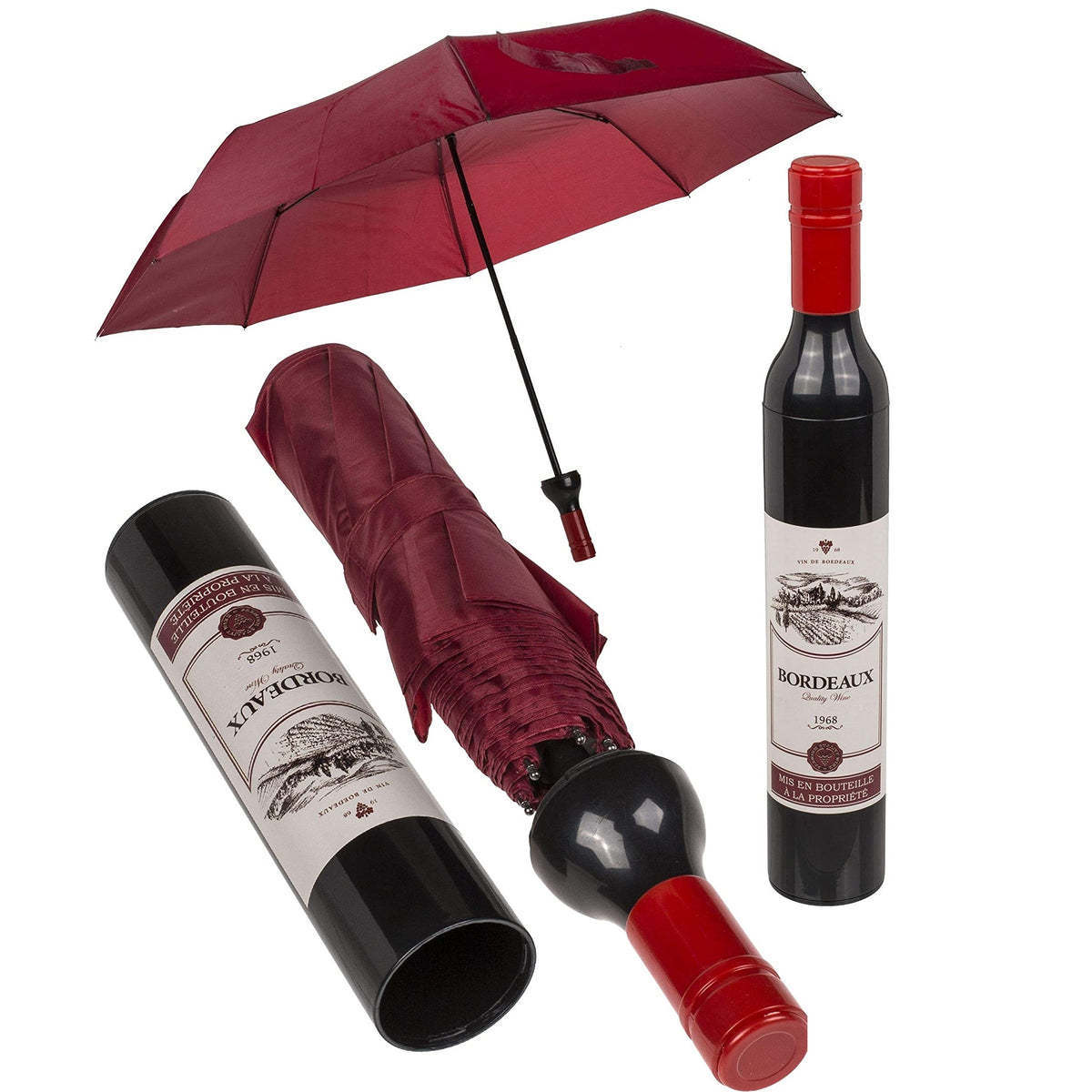 Umbrella in a bottle Foldable compact gift windproof Anti UV rain sun shape wine bottle umbrella