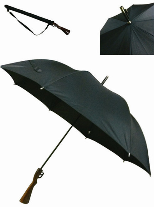 Gun handle Umbrella Saiveina hand Open Straight umbrella Creative design Straight umbrella