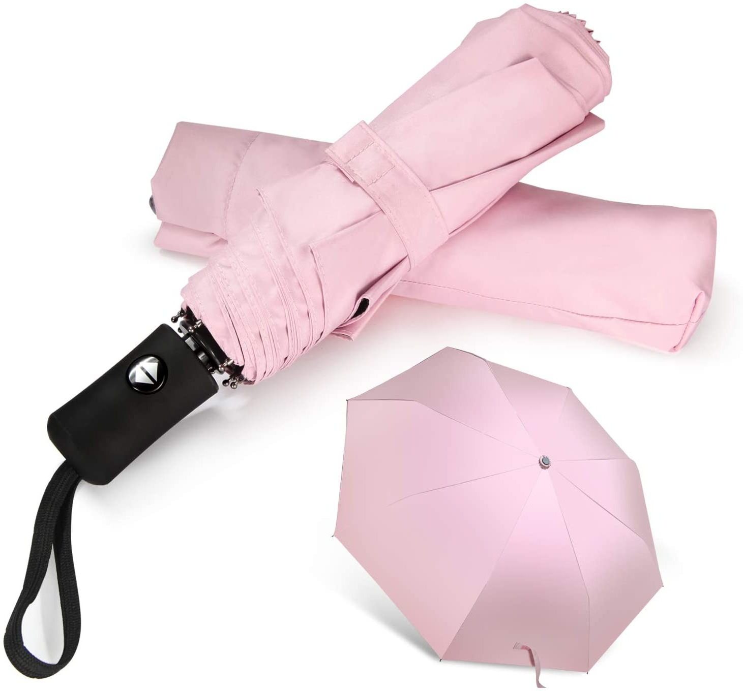 Compact Travel Umbrella Windproof Collapsible Auto Folding Mini Small Umbrella