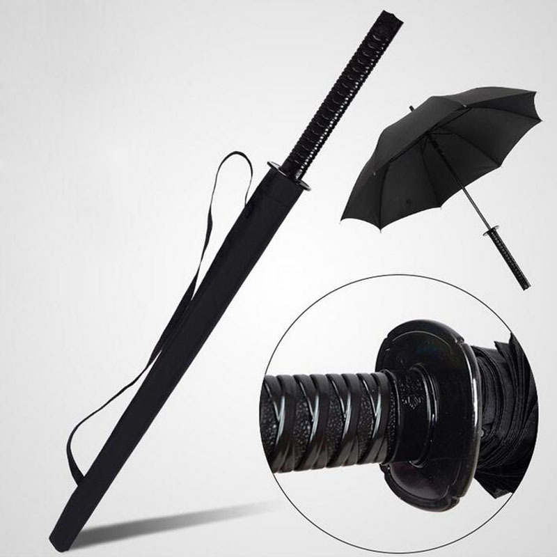 25 Inch New Design Katana Japanese Samurai Sword Shaped Handle Straight Umbrella