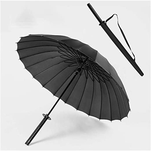 25 Inch New Design Katana Japanese Samurai Sword Shaped Handle Straight Umbrella