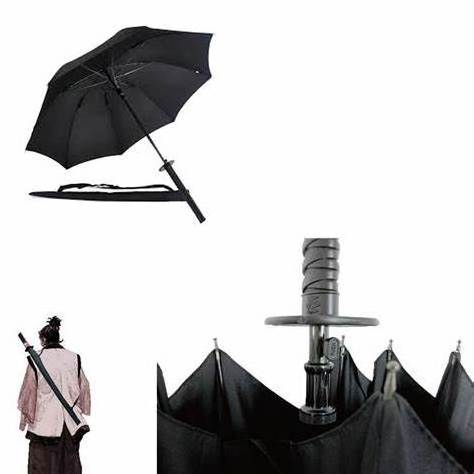 custom unique sword handle shaped umbrella japanese katana umbrella parapluie