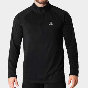 Customized recycled polyester long sleeve training shirt men training jogging shirts long sleeve training top