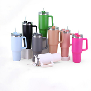 Top Seller 2023 New Arrival 40oz Stainless Steel Mug with Handle Tumbler Water Bottle STLY Cup Adventure Quencher