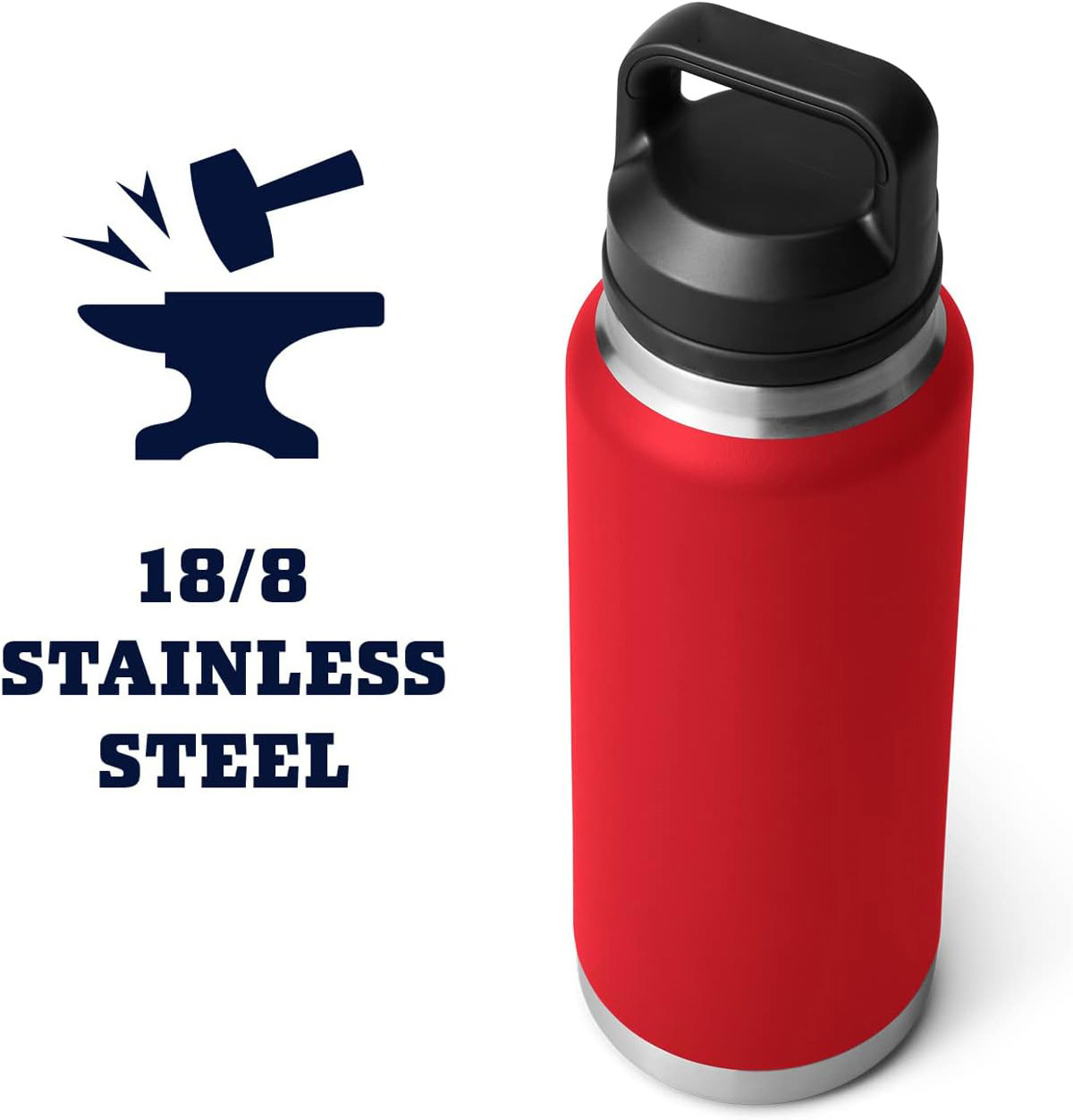 36oz Stainless Steel YTI Vacuum Insulated Thermos Gym Sports Drinking Water Bottle with Chug