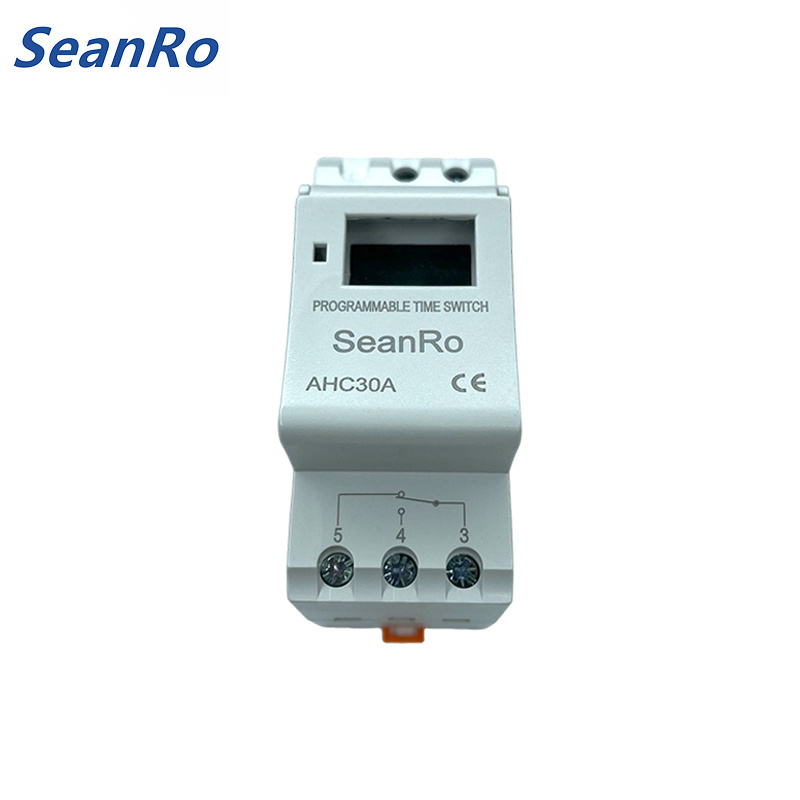 Seanro 16A 20A 30A DC AC 110V/220V Relay Digital LCD Power Weekly Programmable Timer Time Switch