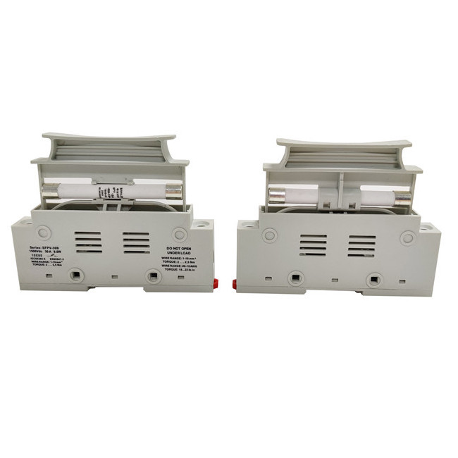 SeanRo wholesale Din Rail Fuse Holder Solar PV DC 1500V 1-30A 30 amp 10*85mm fusibles thermal porcelain fuse with Base Bluetooth