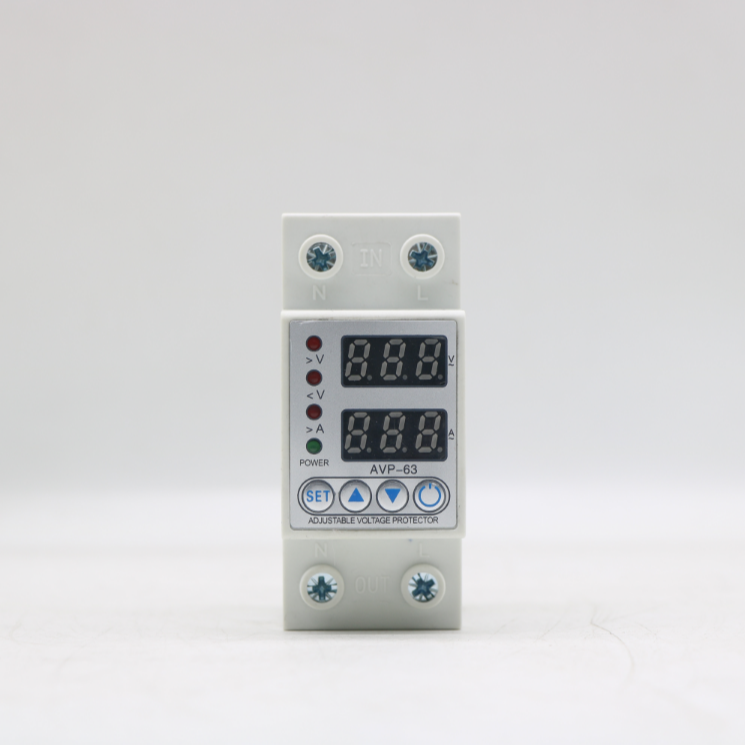 SeanRo Adjustable Voltage Relay Control Over Under Voltage Protector 220V 63A 40A Overvoltage and Over Current Protection