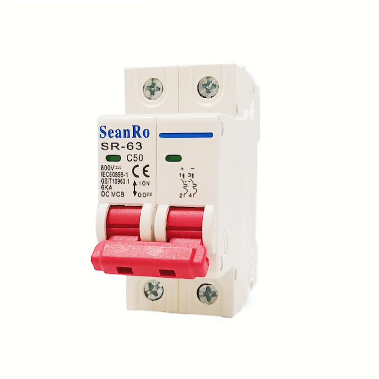 SeanRo 2pole mini circuit breaker solar accessories SR-63 1000v dc mcb