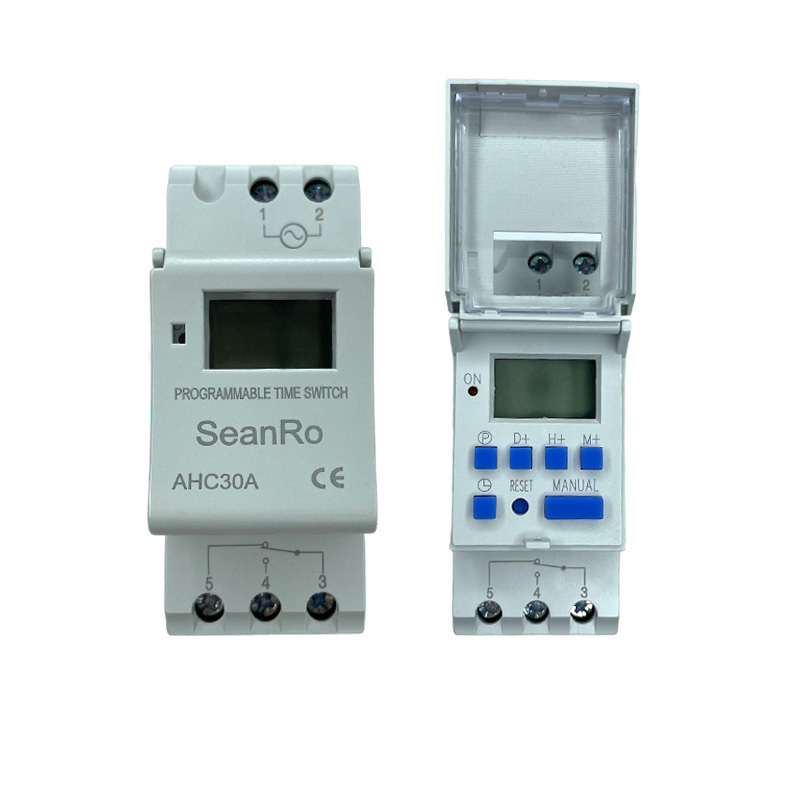 Seanro 16A 20A 30A DC AC 110V/220V Relay Digital LCD Power Weekly Programmable Timer Time Switch