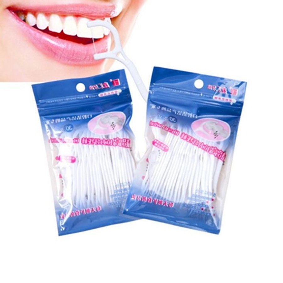 1bag 30pcs  safe ABS Oral Dental hygiene teeth tooth care cleaning picks Flosser tool