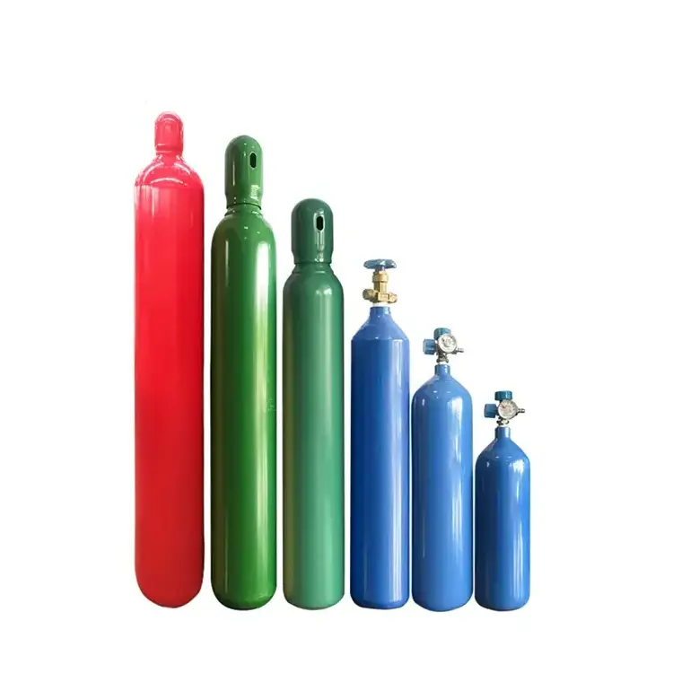 China Manufacturer Direct Sale Made 6 M3 Oxygen Acetylene Gas Cylinders High Pressure 50 Liter Oxygen Cylinder