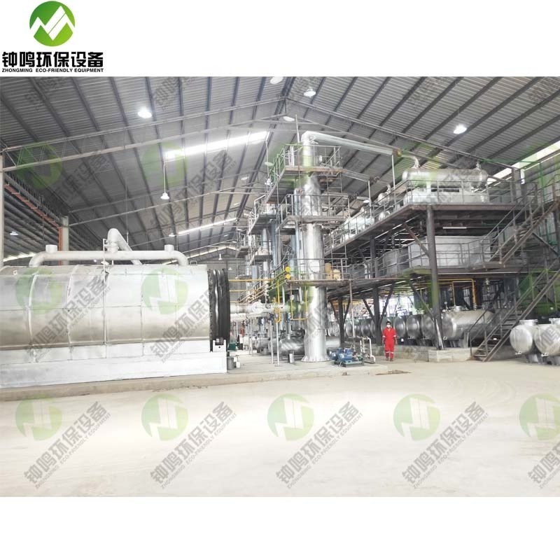 Small Scale Mobile Crude Oil Refinery Diesel Base Oil Diesel Distillation Machine Manufacturing Plant,waste Oil Recycling 85-90%