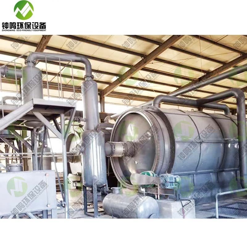 Skid Mounted Small Used Tyre Recycling Machine to Oil Pyrolysis Reactor Plant Cheap Price