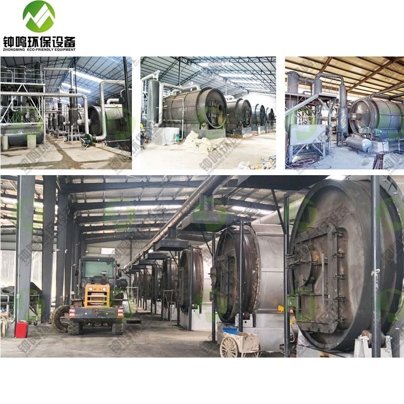 Waste Tyre Recycling Pyrolysis Plant for Sale Converting Solid Waste to Be Fuel Oil Tyre Oil, Carbon Black 5-8 Years Alloy Steel