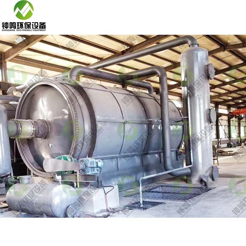 Skid Mounted Small Used Tyre Recycling Machine to Oil Pyrolysis Reactor Plant Cheap Price