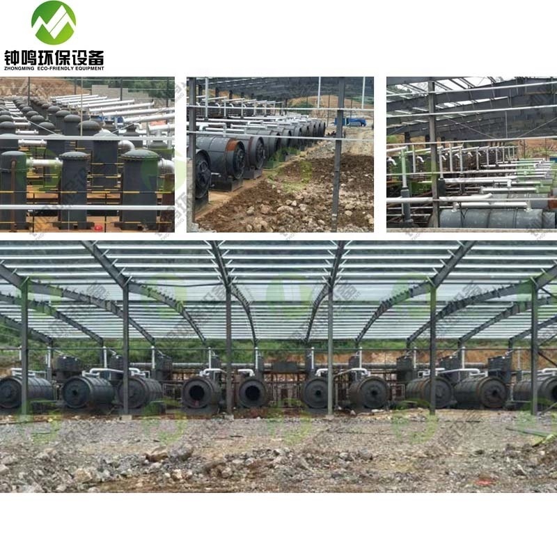 Waste Tyre Recycling Pyrolysis Plant for Sale Converting Solid Waste to Be Fuel Oil Tyre Oil, Carbon Black 5-8 Years Alloy Steel