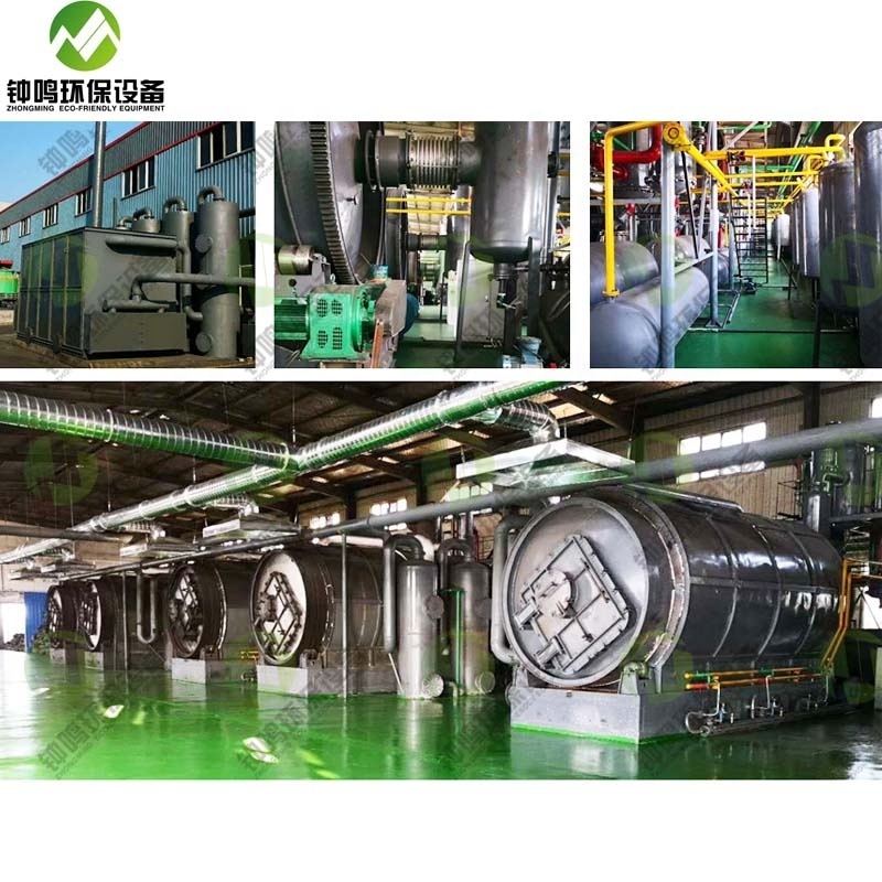 Waste Tyre Recycling Pyrolysis Plant for Sale Converting Solid Waste to Be Fuel Oil Tyre Oil, Carbon Black 5-8 Years Alloy Steel