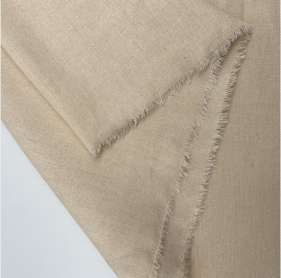 Wholesale customizable sofa linen fabric 40%linen 45%viscose 15%terylene linen cushion fabric