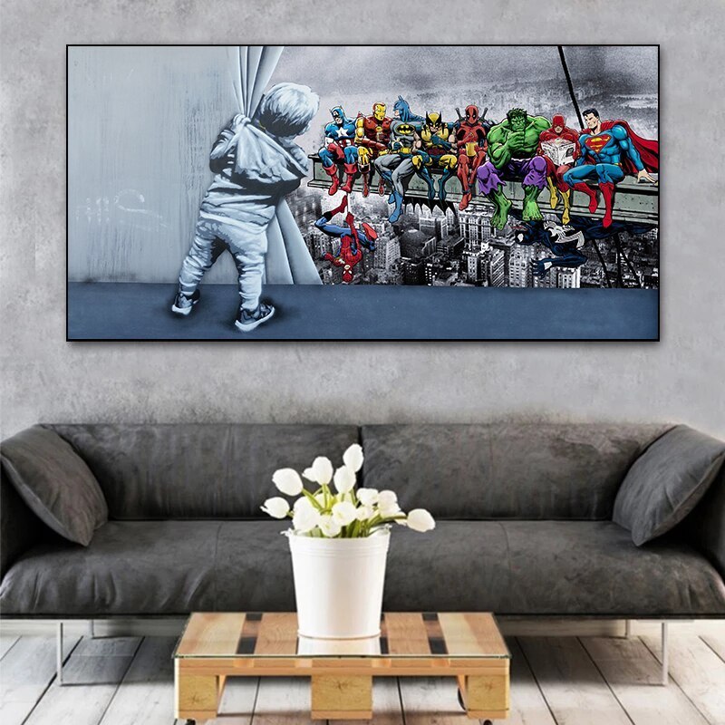 Graffiti Art BEHIND Creative Graffiti Art  Canvas Painting Wall Art Poster