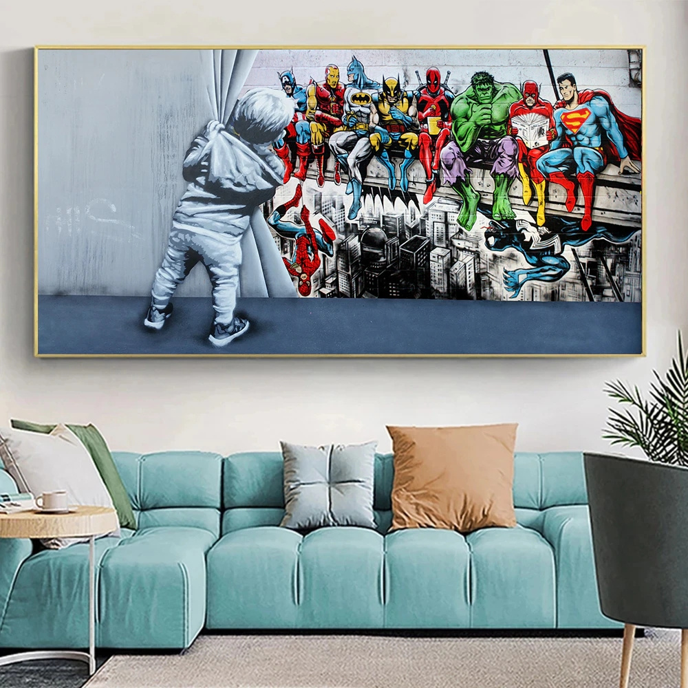 Graffiti Art BEHIND Creative Graffiti Art  Canvas Painting Wall Art Poster