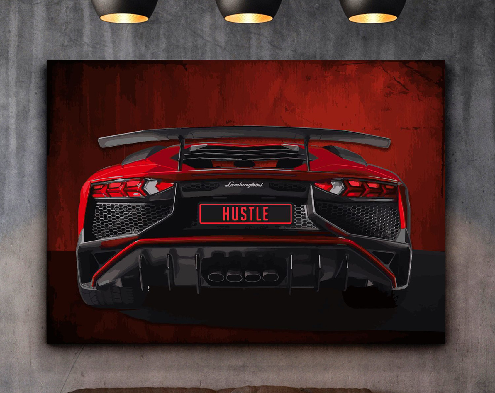 Inspiring Quotes No Limit No Risk Sports Car For Office Wall Decor Pictures For Home Decoration Canvas Painting