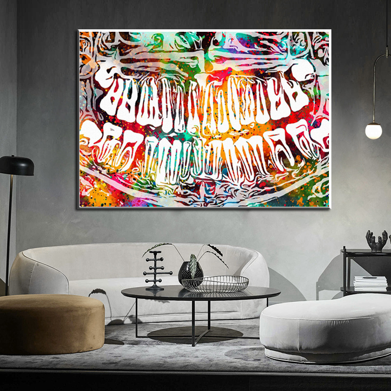 Colorful Tooth Laugh Dental Art Dentist Canvas Painting Modern Art Wall Picture Prints For Medical Education Office Home Decor