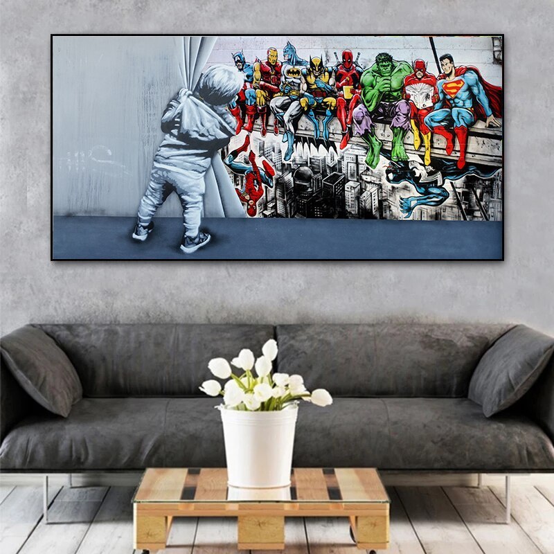 Graffiti Art BEHIND Creative Graffiti Art  Canvas Painting Wall Art Poster