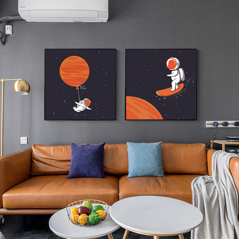 Wall Decor Astronaut Planet Canvas Paintings Wall Art Prints Canvas Painting For Home bedroom Decor