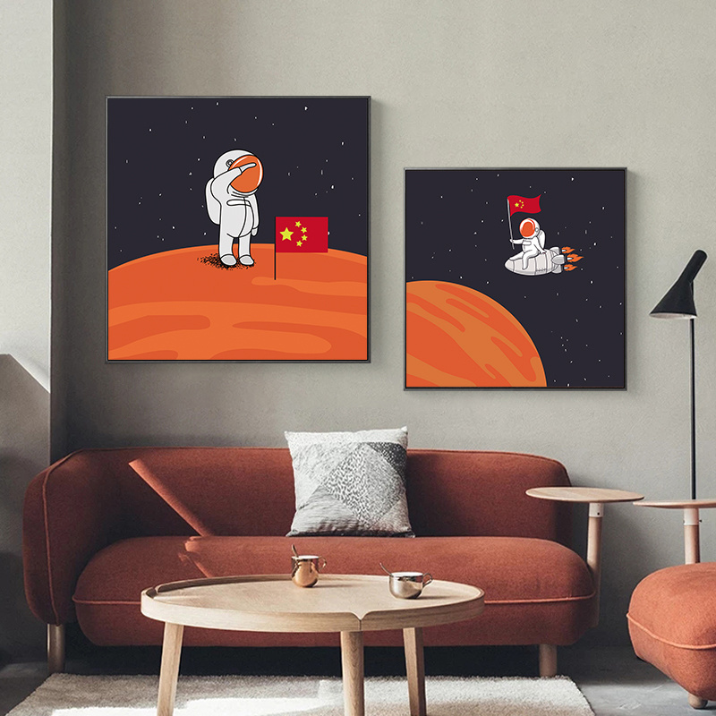 Wall Decor Astronaut Planet Canvas Paintings Wall Art Prints Canvas Painting For Home bedroom Decor