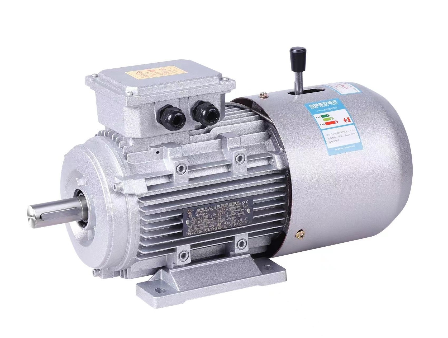 YEJ series 0.55KW-4-pole 0.75HP 50HZ 60HZ 220V 380V 3phase  electric magnetic brake asynchronous motor generator electric motors