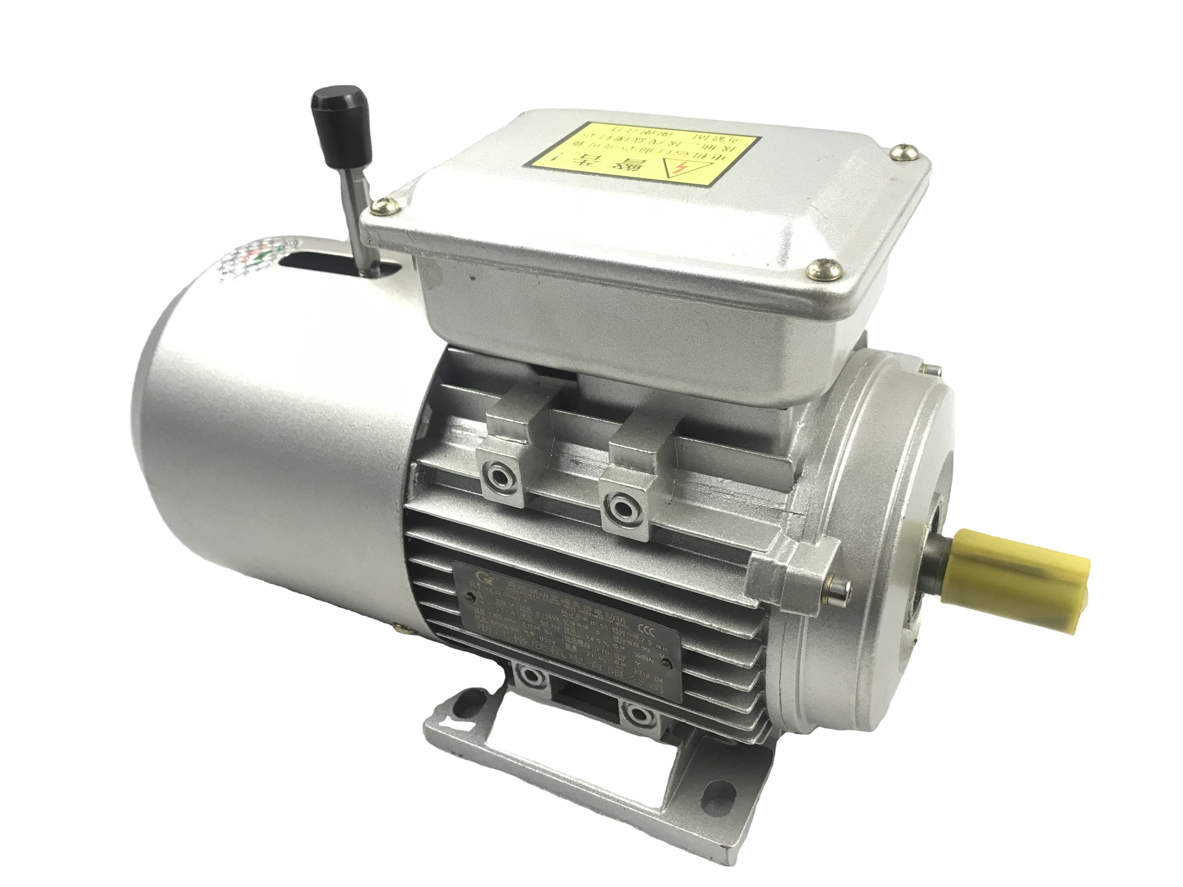 YEJ series 0.55KW-4-pole 0.75HP 50HZ 60HZ 220V 380V 3phase  electric magnetic brake asynchronous motor generator electric motors