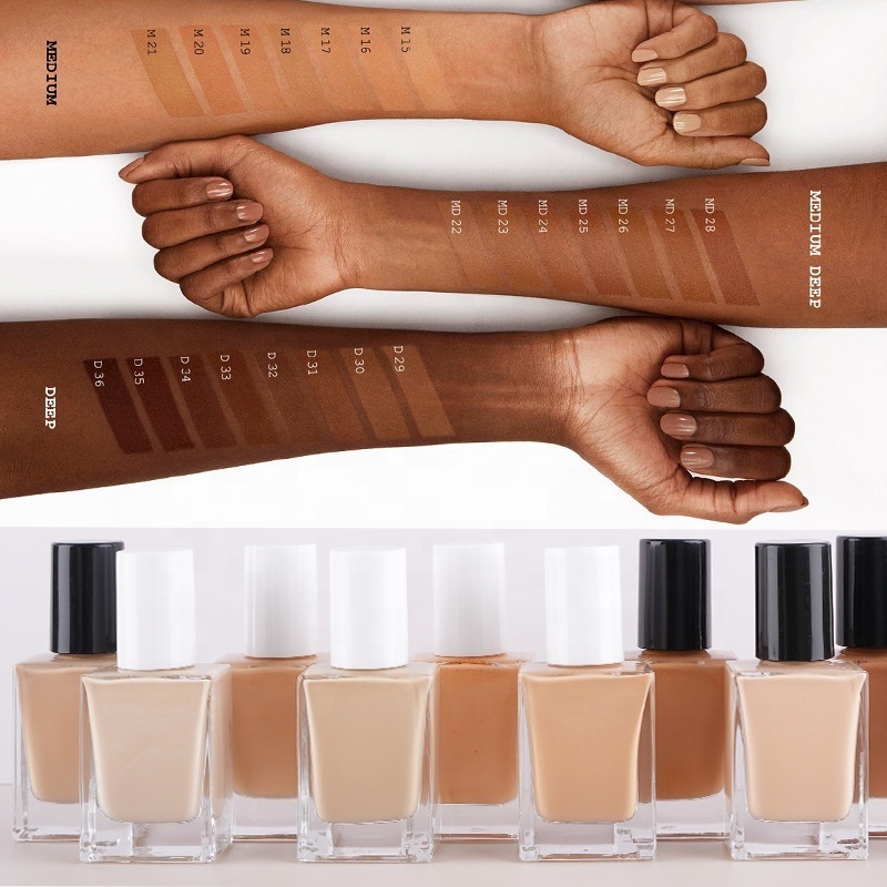 waterproof and matte private label bb cream for for black women full coverage liquid foundation makeup